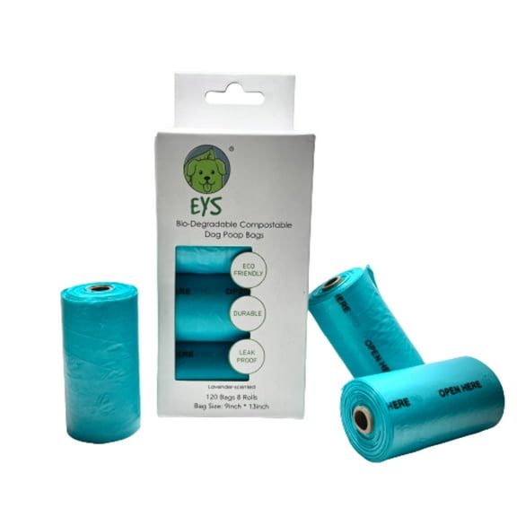 E Y S Lavender-Scented Eco-Friendly Dog Poop Bags