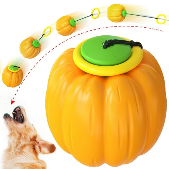 E Y S Yoyo Pumpkin Fetch Chew Dog Toy( Size : 2 Inch X 2 Inch X 2 Inch)