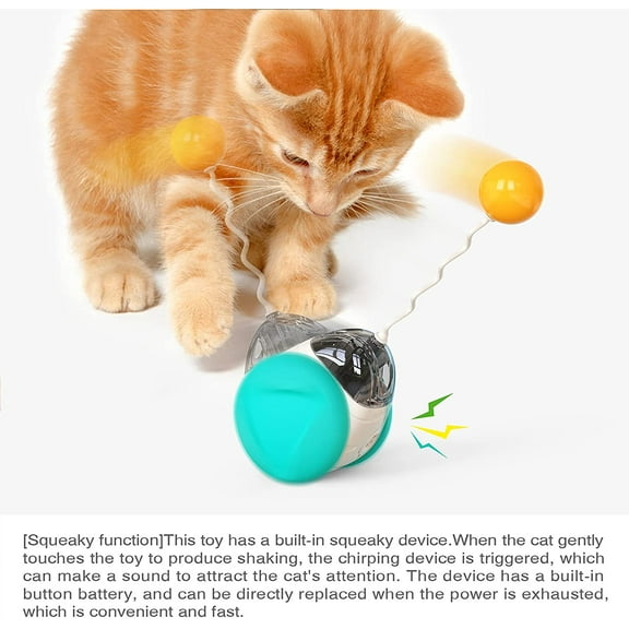 E Y SE Y S Balance Wheel Cat Toy with Bird Sound (CATNIP BALL)