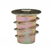 E-Z Hex? - Threaded Insert for Soft Wood - Flanged - 1/4-20 x 13mm (Pack of 100)