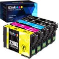 thumbnail image 1 of E-Z Ink 220XL 2220 XL Ink Cartridge Replacement for Epson 220 XL 220XL T220XL Compatible with WF-2760 WF-2750 WF-2630 WF-2650 WF-2660 XP-320 XP-420 XP-424 (5Pack), 1 of 7
