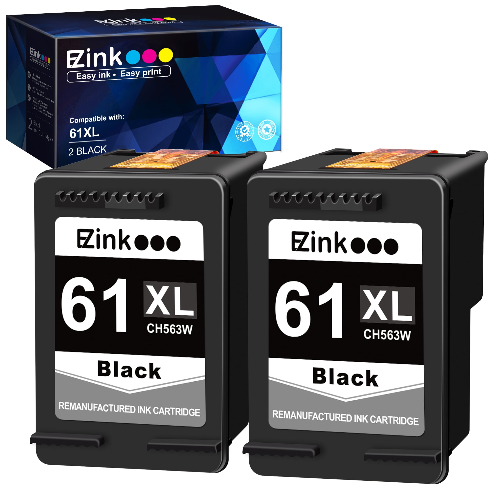 Black CH561WN Cartridge for HP Deskjet 2547 2549 3057A 3059A ENVY 4503 4507  4508