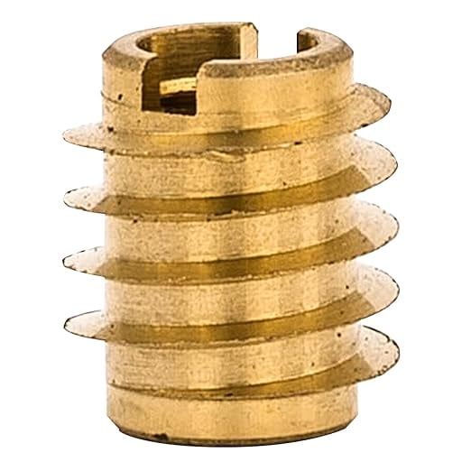 EZ LOK Knife Threaded Insert for HardWood, Brass Thread Inserts M40.