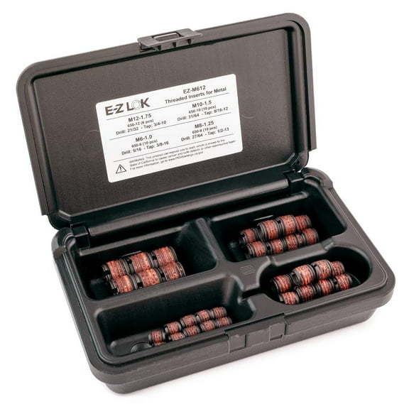 E-Z LOK Threaded Insert Assortment Kit for Metal - Carbon Steel - M6 to M12 CA2