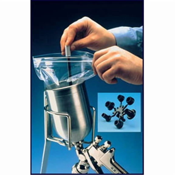 E-Z Liner Disposable Cup Liner Kit - 48 Pieces with Adapters
