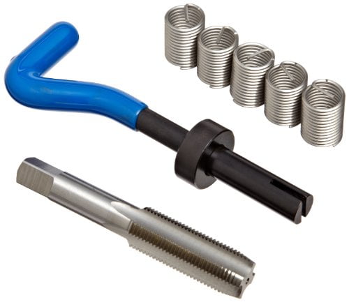 E-Z Lok EK31315 Helical Threaded Insert Kit, 304 Stainless Steel, 9/16"-18 Thread Size, 0.844" Installed Length (Pack of 5)
