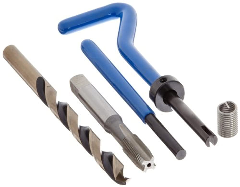 E-Z Lok SK40820 Metric Helical Threaded Insert Kit, 304 Stainless Steel, M8-1.25 Thread Size, 16 mm Installed Length (Pack of 10)