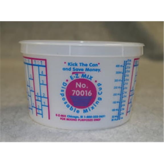E-Z Mix 1-Pint Plastic Mixing Cup Lids- Box Of 100