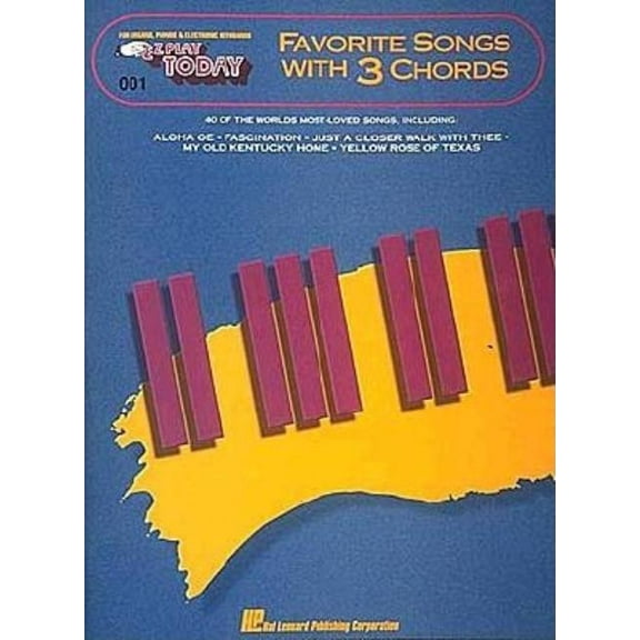 E-Z Play Today Favorite Songs with 3 Chords, Book 01, (Paperback)