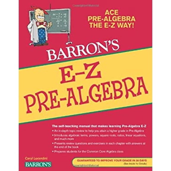 Pre-Owned Barron's Easy Way: E-Z Pre-Algebra (Paperback)