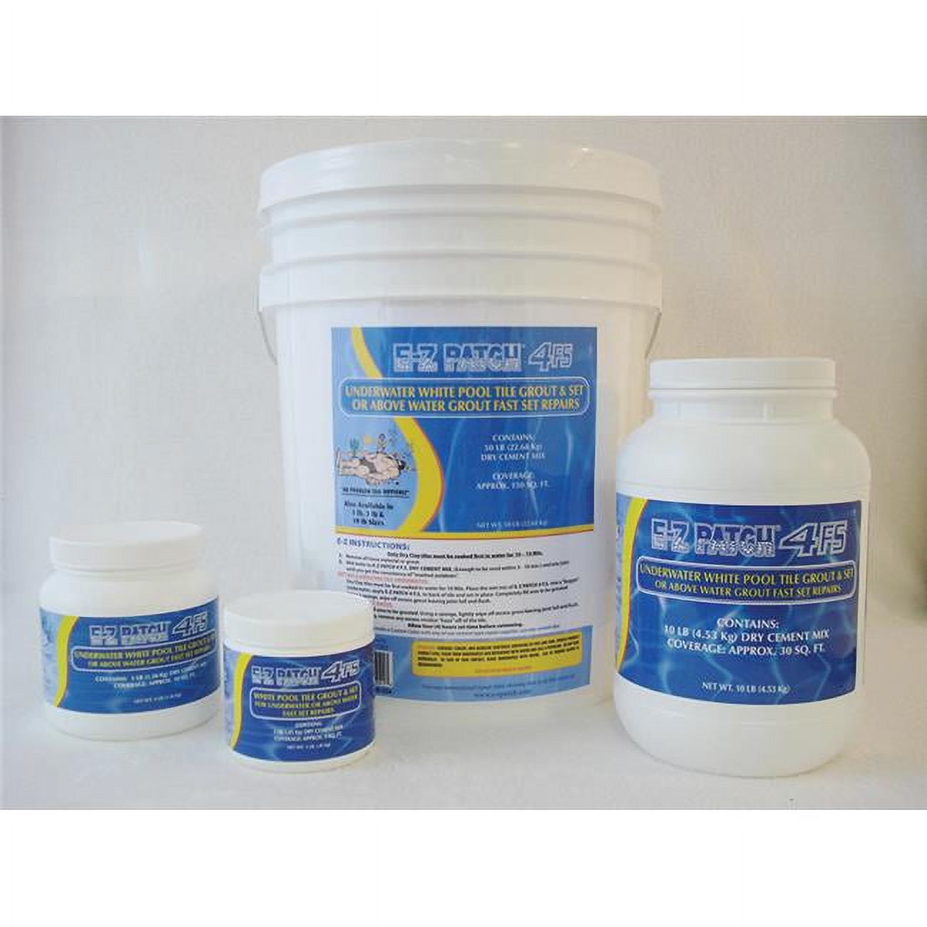 E-Z Products 10 lbs White Pool Tile Grout Repair Fast Set 