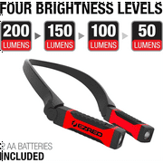 E-Z Red ANYWEAR 200 Lumen Dimmable Neck Light with 2 AA Batteries - Red
