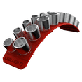 thumbnail image 1 of E-Z Red EZ Red FLEXIBLE MAGNETIC DOUBLE SOCKET RAIL-RED, 1 of 3