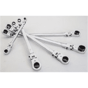 E Z Red WR5ML Headlock 5 Piece Metric Box Wrench Set Slim Profile Design