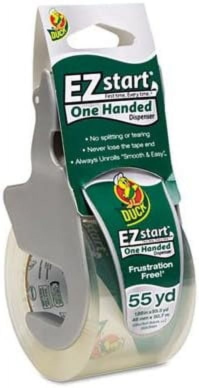 E-Z Start Premium Packaging Tape w/Dispenser, 1.88'' x 55.5yds