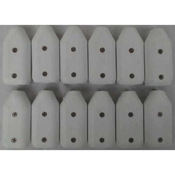 E-Z-TY 1/2 Inch Reusable Rope Clamp White 12 Pack