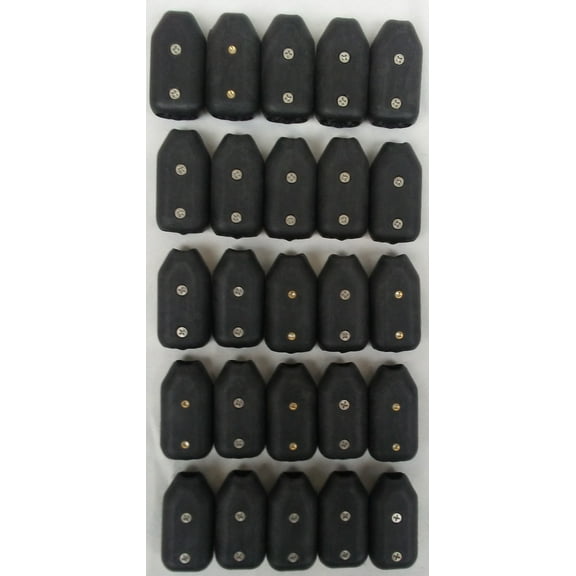 E-Z-TY 1/4 Inch Reusable Rope Clamp Black 25 Pack