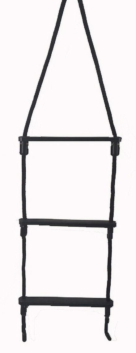 E-Z-TY 3 Step Reusable Rope Ladder Black Rope - Walmart.com