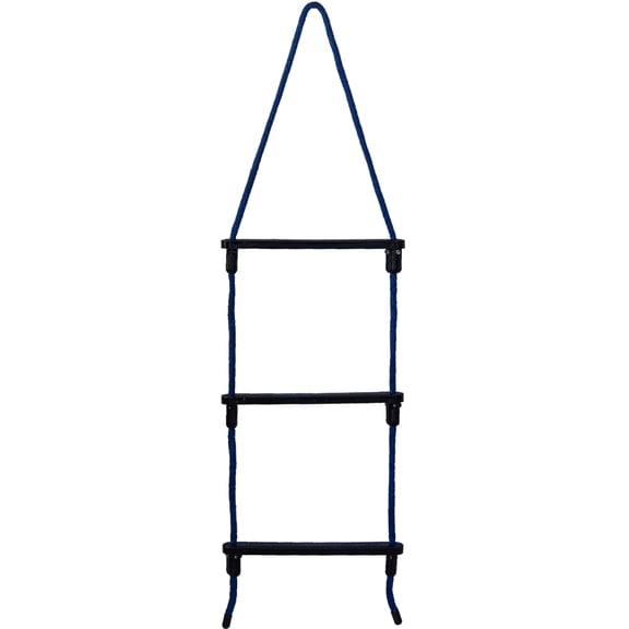 E-Z-TY 3 Step Reusable Rope Ladder Blue Rope