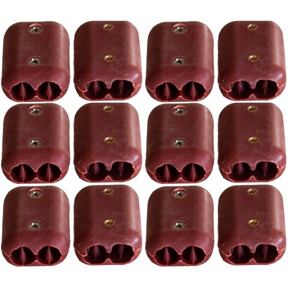 E-Z-TY 5/8 Inch Double OT Reusable Rope Clamp Red 12 Pack