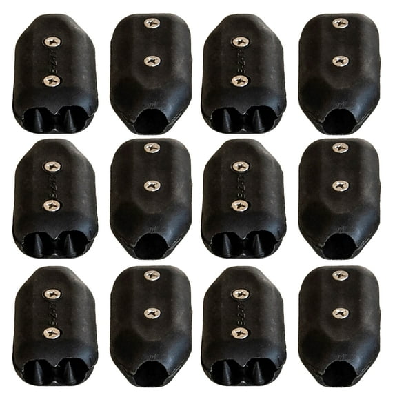 E-Z-TY 5/8 Inch Reusable Rope Clamp Black 12 Pack