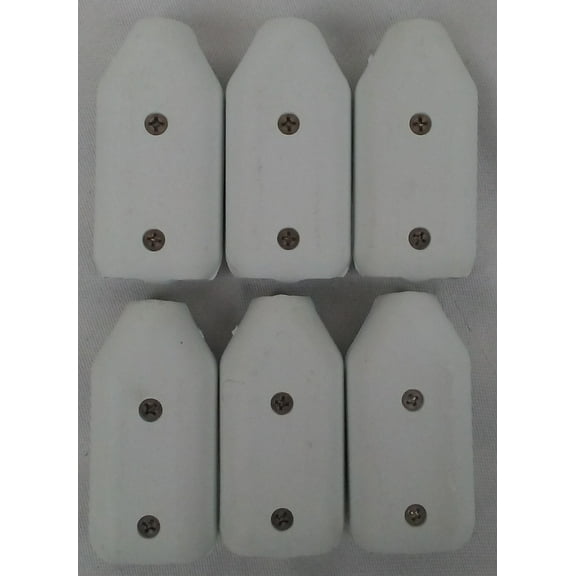 E-Z-TY 5/8 Inch Reusable Rope Clamp White 6 Pack