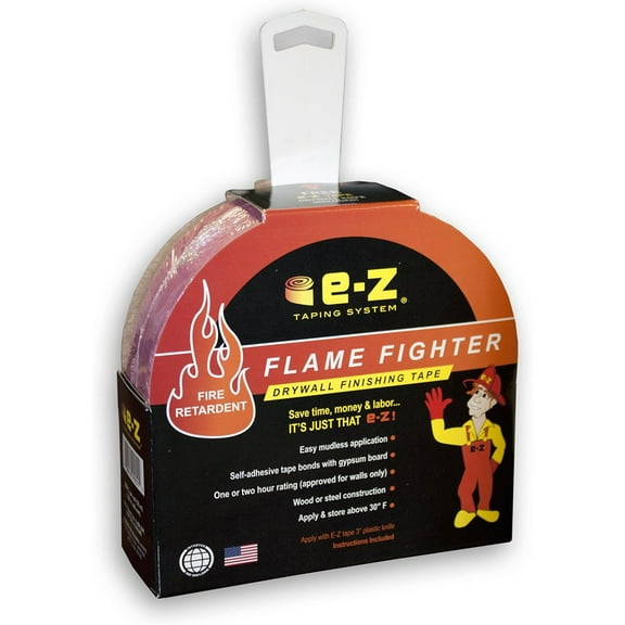 E-Z Tapping 99251 Red Flame Fighter Fire Tape, 250'