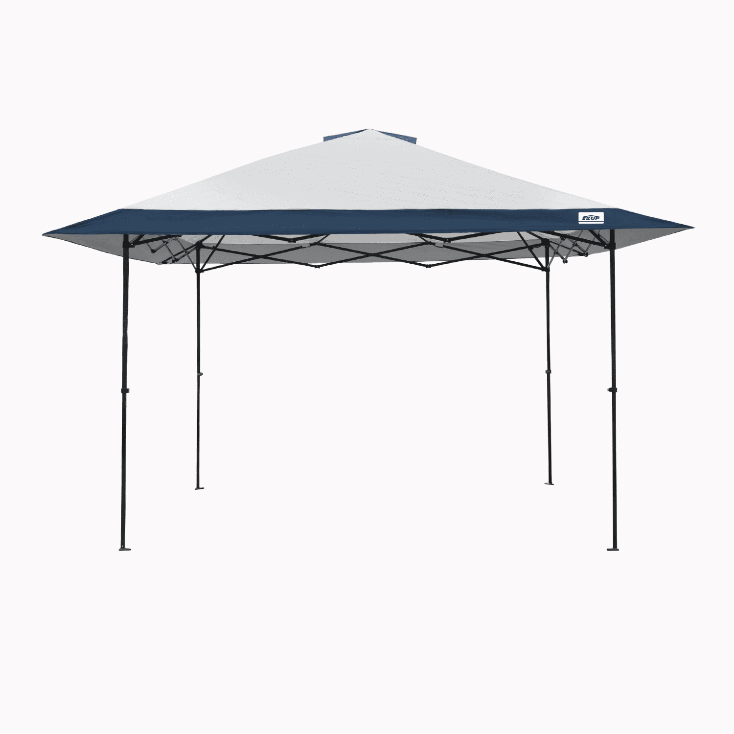 E-Z UP 13x13 ONE-UP Instant Canopy Tent  Pop Up Outdoor Shade Tent with Vented Top, Adjustable Height & Roller Bag