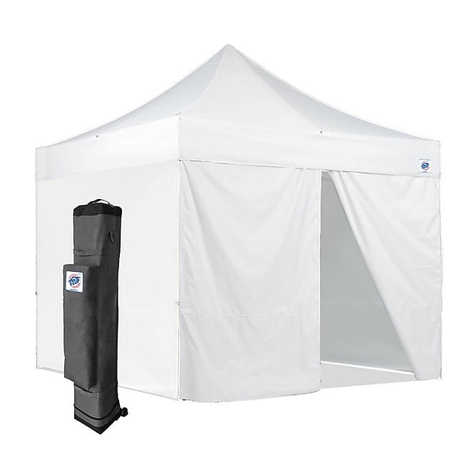 E Z UP 120 x 120 in White Outdoor Canopy