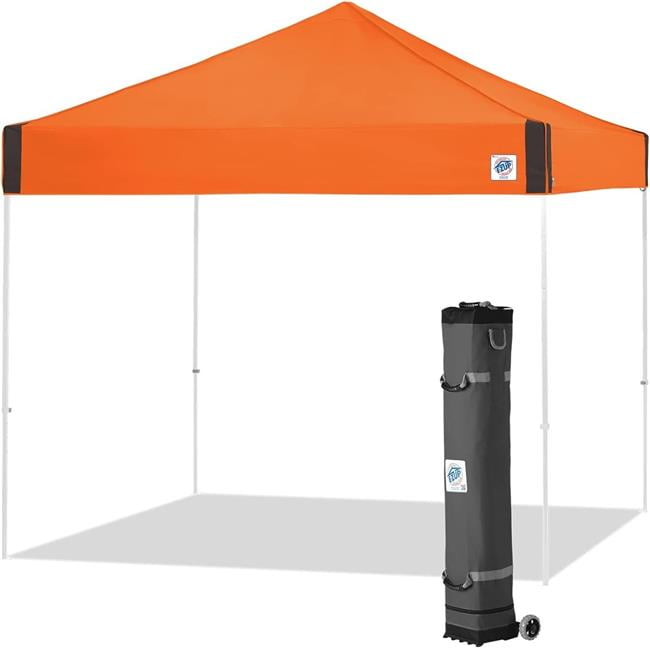 Steel Orange 10' x 10' Pop-Up Canopy Tent with Roller Bag