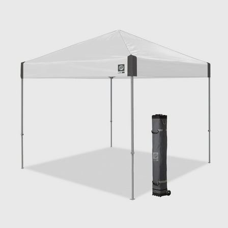 E-Z Up® Ambassador Instant Shelter® Outdoor Canopy, 10' x 10', White Slate,