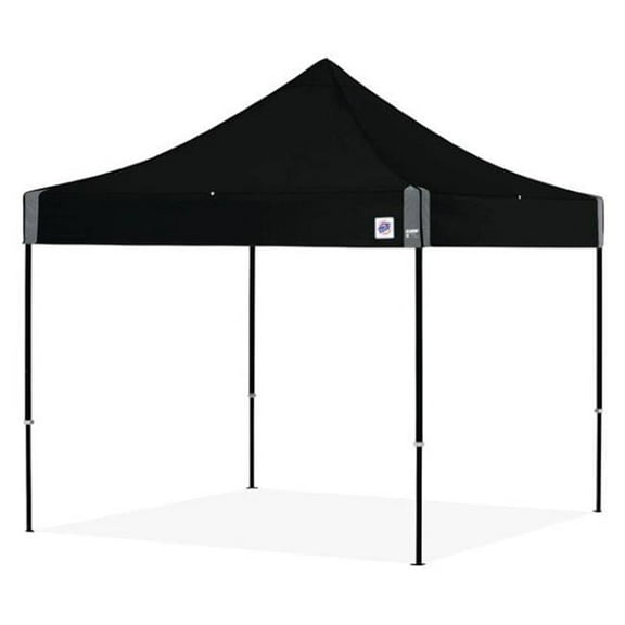 E-Z Up EZUEC3STL10KFBKTBK 10 ft. Eclipse Steel Shelter Black Frame & Black Top