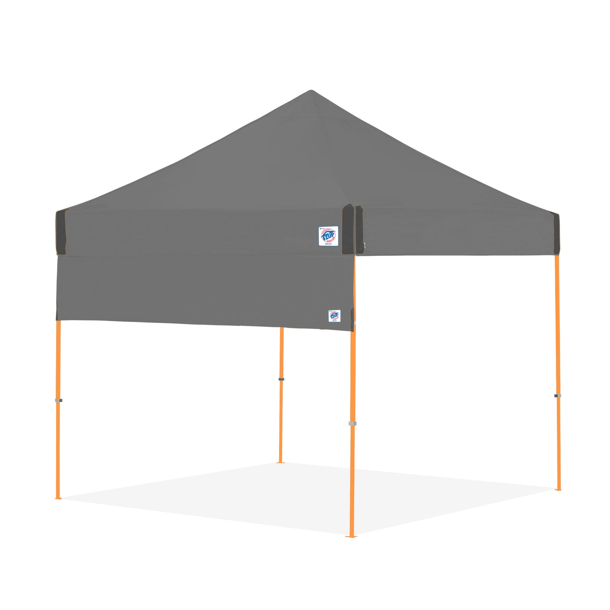 E-Z Up® Recreational Halfwall – Outdoor Halfwall fits Straight Leg 10' x 10' Canopy/Shelter, Steel Gray