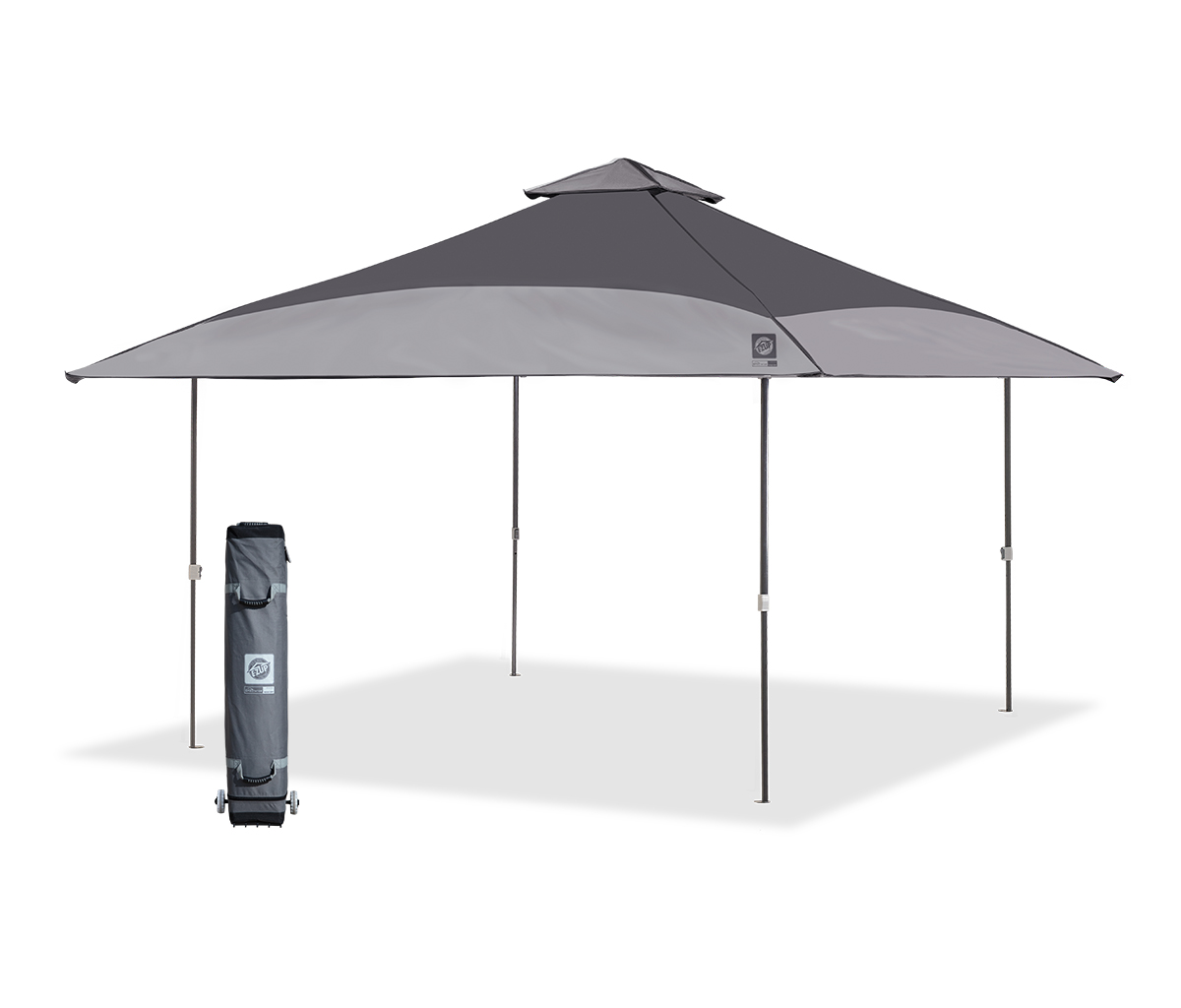 E-Z Up Spectator Instant Shelter Outdoor Canopy, 13 ft x 13 ft, Steel Gray/Cool Gray Top w/ Steel Gray Frame - image 1 of 8