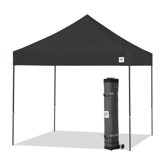 E-Z Up® Vantage Instant Shelter® Outdoor Canopy, 10' x 10', Black, Assembled Width 120"