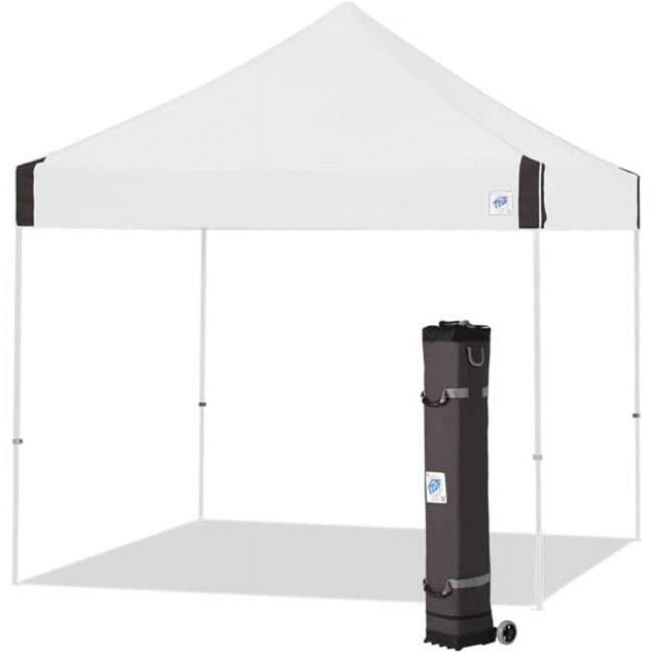 White Powder-Coated Steel Frame 10' x 10' Instant Shelter Canopy
