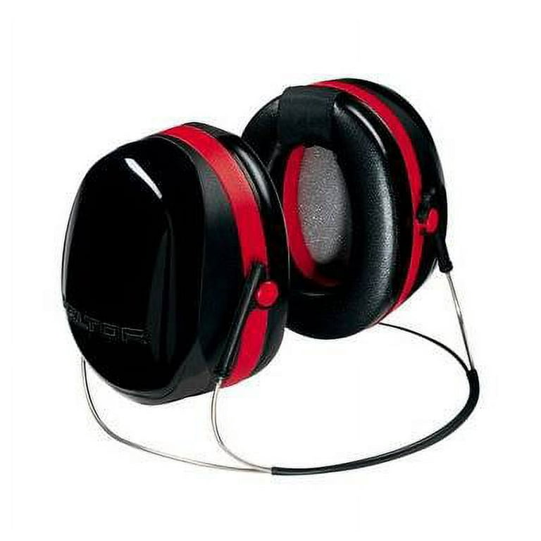 E-A-R Peltor OPTIME 105 Behind-The-Head Earmuffs, 29 dB NRR, Red/Black E-A-R Peltor OPTIME 105 Behind-The-Head Earmuffs, 29 dB NRR, Red/Black