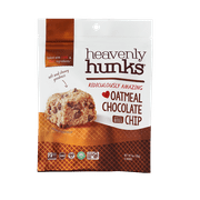 E & C's Snacks Heavenly Hunks, Gluten-Free, Vegan Baked Oatmeal Chocolate Chip Cookie, 6 oz, 6 Count