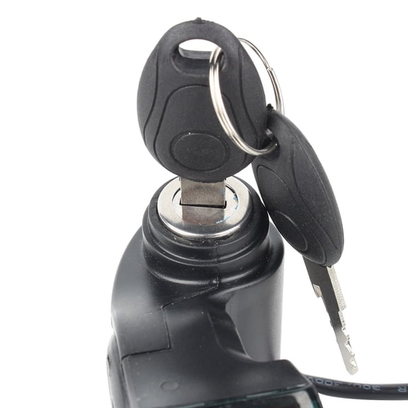 E-bike Throttle, Black 2m Length Throttle with Digital Display, for Water Battery Lead-Acid Lithium BatteryLithium Dry