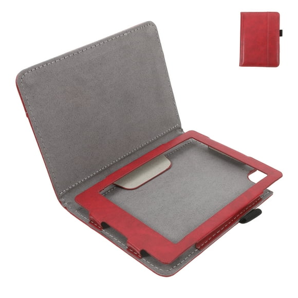 E-book Protective Leather Case Reader E-books Electronic All-enclosed Cute Edition Red