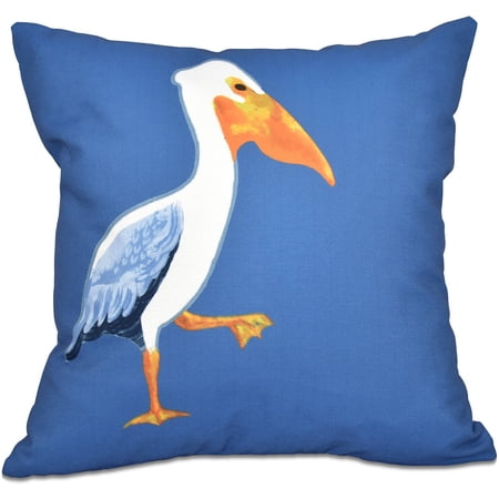 E by Design 16” x 16” Outdoor Decorative Pillow Polyester, Animal Print