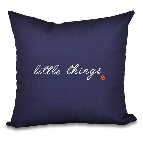 E by Design A Way With Words Little Things Decorative Pillow