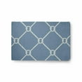 thumbnail image 1 of E by Design Ahoy! Nautical Indoor/Outdoor Rug - Dusty Smoke - 2 x 3 ft., 1 of 3