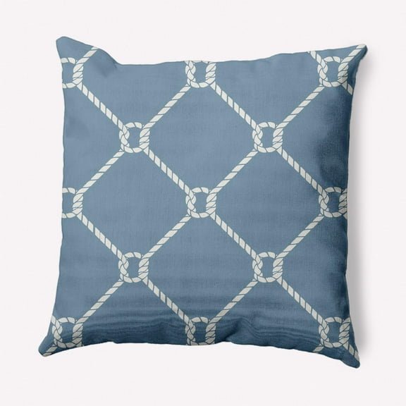 E by Design Ahoy! Nautical Indoor/Outdoor Throw Pillow