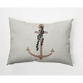 thumbnail image 1 of E by Design Anchor and Rope Nautical Indoor/Outdoor Lumbar Throw Pillow, 1 of 4