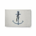 thumbnail image 1 of E by Design Anchor and Rope Nautical Indoor/Outdoor Rug Mauve - 2' x 3', 1 of 3