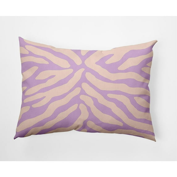 14" x 20" Simply Daisy Animal Stripe Indoor/Outdoor Lumbar Throw Pillow