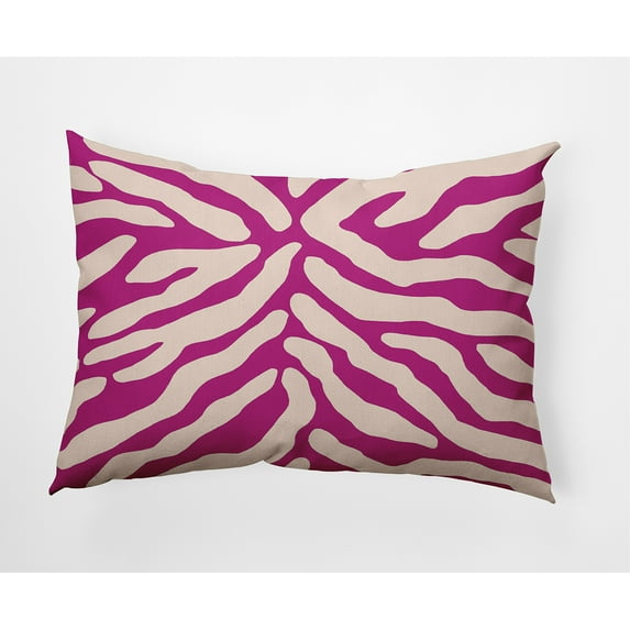E by Design Animal Stripe Indoor/Outdoor Lumbar Throw Pillow