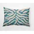 thumbnail image 1 of E by Design Animal Stripe Indoor/Outdoor Lumbar Throw Pillow, 1 of 3