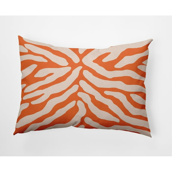 E by Design Animal Stripe Indoor/Outdoor Lumbar Throw Pillow